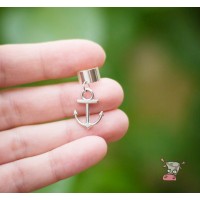 Кафф "Серебряный якорь". Без прокола